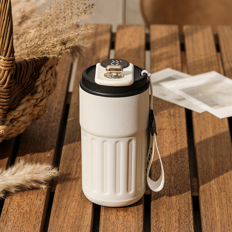 Smart Digital Thermal Bottle Coffee Mug 450ml Vacuum Flask