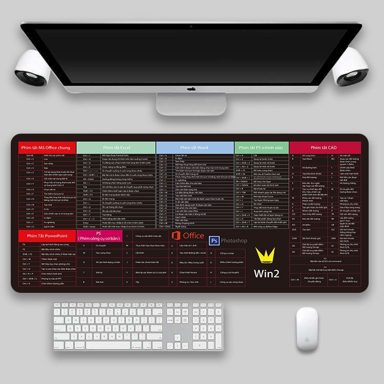 Oversized Thickened Gaming Mouse Pad With Non-Slip Base