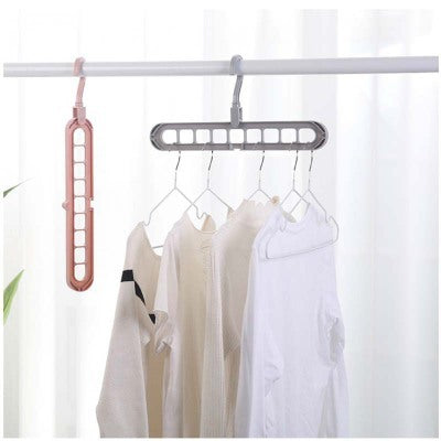 9-hole Clothes Hanger Organizer Space Saving Hanger by Trends Vault