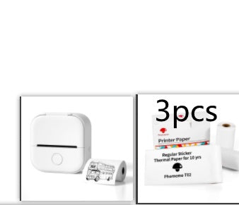 Portable Mini Thermal Label Printer Home Photo Printer Student Wrong Question Printer Bluetooth-compatible Mini Label Printer Price Tag by Trends Vault