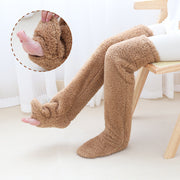 Over Knee High Fuzzy Socks Winter Warm Leg Stockings