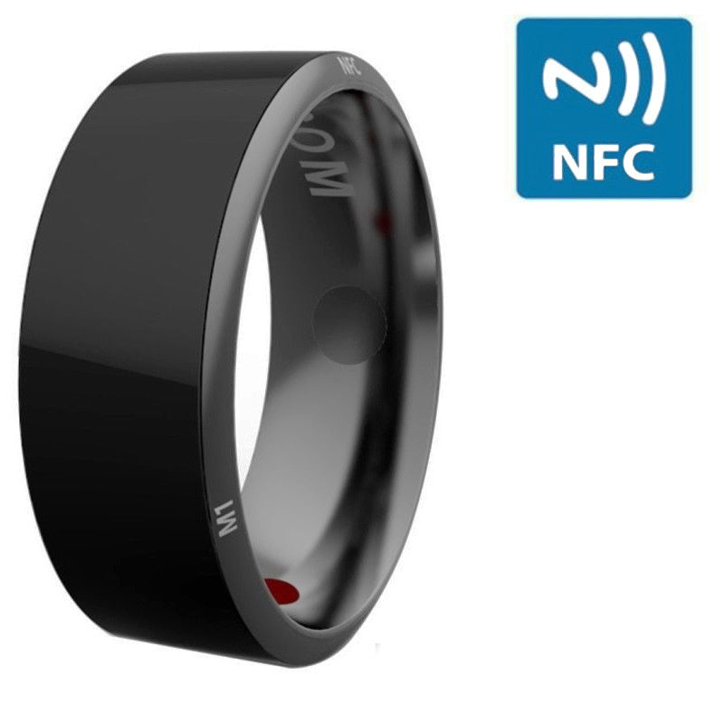 Smart Ring Wearable Device Multifunctional Black High-tech by Trends Vault