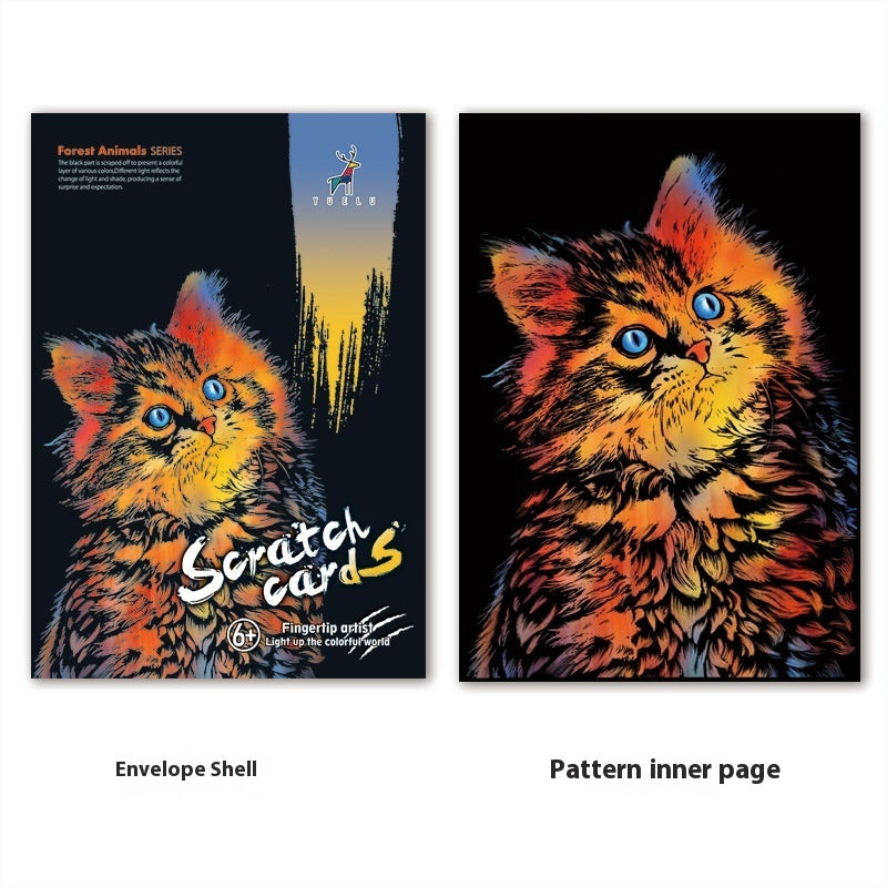 Creative City Night Scene Scratch Painting by Trends Vault