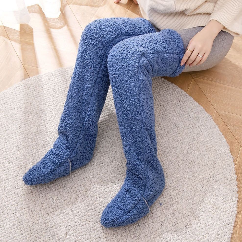 Over Knee High Fuzzy Socks Winter Warm Leg Stockings