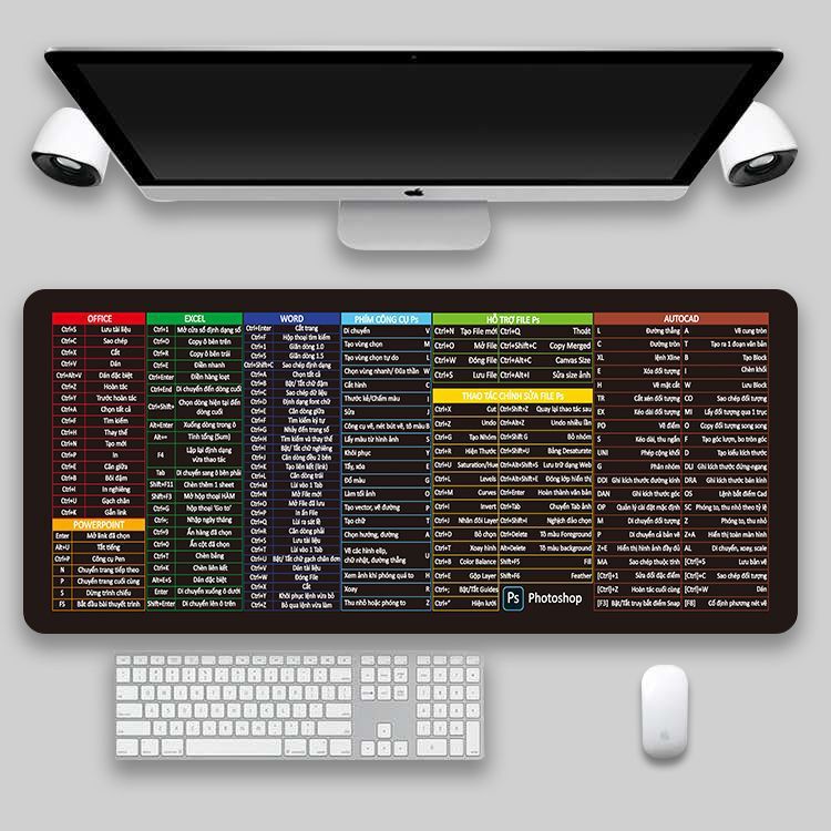 Oversized Thickened Gaming Mouse Pad With Non-Slip Base