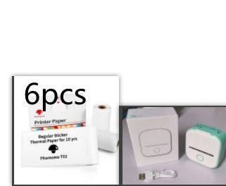 Portable Mini Thermal Label Printer Home Photo Printer Student Wrong Question Printer Bluetooth-compatible Mini Label Printer Price Tag by Trends Vault