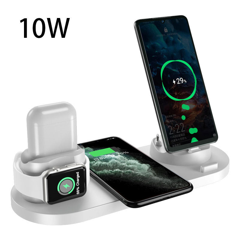 Wireless Charger For IPhone Fast Charger For Phone Fast Charging Pad For Phone Watch 6 In 1 Charging Dock Station by Trends Vault