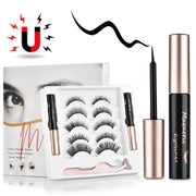 Magnetic False Eyelashes Set With 5 Pairs And 2 Mascaras