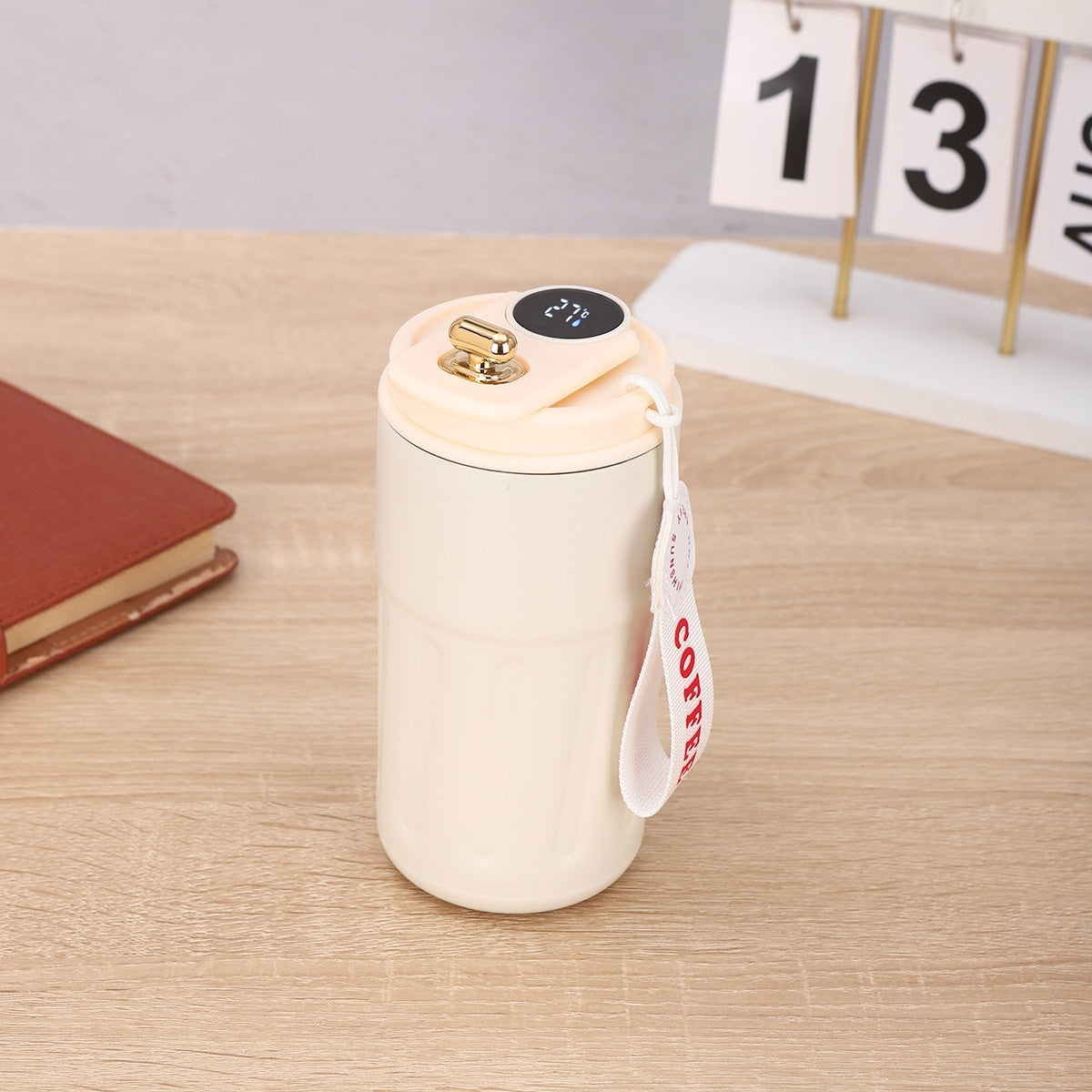 Smart Digital Thermal Bottle Coffee Mug 450ml Vacuum Flask