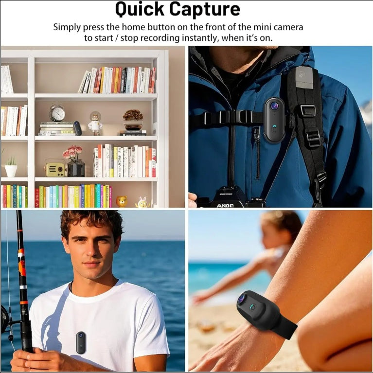 128GB FHD 1080P Mini Body POV Camera by Trends Vault