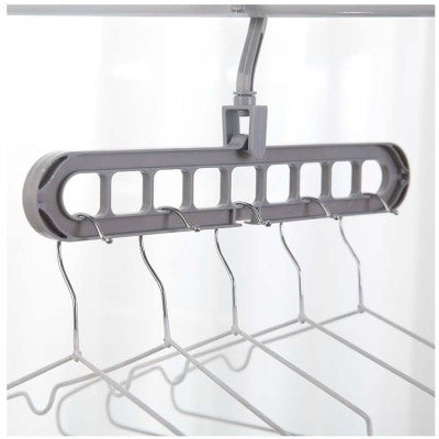 9-hole Clothes Hanger Organizer Space Saving Hanger by Trends Vault