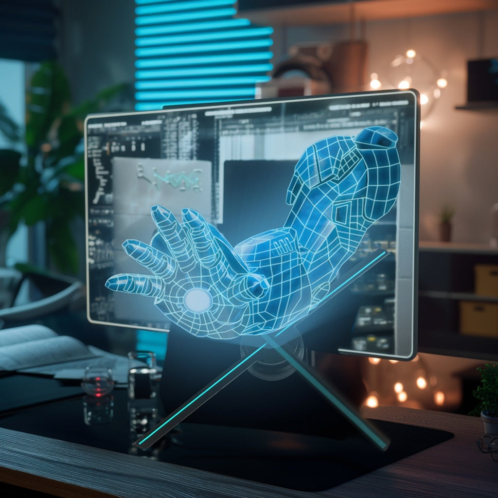 3D Hologram Fan Naked-eye Projector Holiday Gifts, Holiday Lighting, Party Lighting by Trends Vault