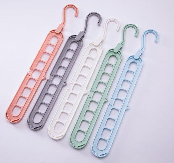 9-hole Clothes Hanger Organizer Space Saving Hanger by Trends Vault