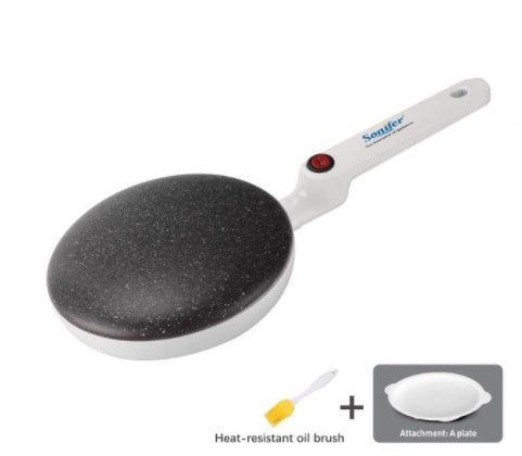 Breakfast Crepe Maker Spherical Non-stick Baking Pan, One Stick, Two Flips by Trends Vault