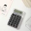 "8-Digit Handheld Student Calculator – Large LCD Display, Soft Silicone Buttons, Electronic Study Tool for School & Office (Random Color)"