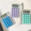 "8-Digit Handheld Student Calculator – Large LCD Display, Soft Silicone Buttons, Electronic Study Tool for School & Office (Random Color)"
