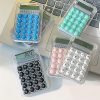 "8-Digit Handheld Student Calculator – Large LCD Display, Soft Silicone Buttons, Electronic Study Tool for School & Office (Random Color)"