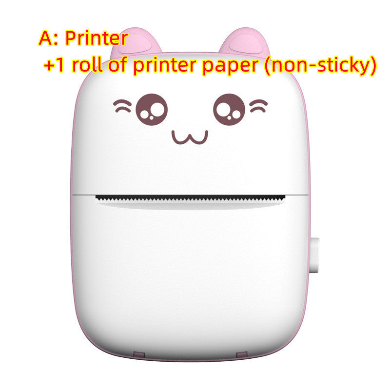 Mini Printer Portable Mini Bluetooth WiFi New Wrong Printer Mobile Phone Photo Title Note Hot Print Pocket Student Error Label Printer by Trends Vault