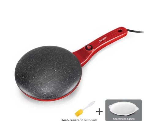 Breakfast Crepe Maker Spherical Non-stick Baking Pan, One Stick, Two Flips by Trends Vault