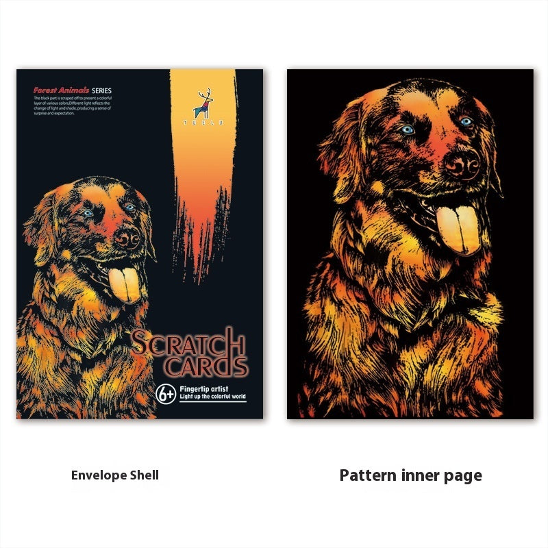 Creative City Night Scene Scratch Painting by Trends Vault