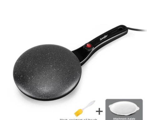 Breakfast Crepe Maker Spherical Non-stick Baking Pan, One Stick, Two Flips by Trends Vault