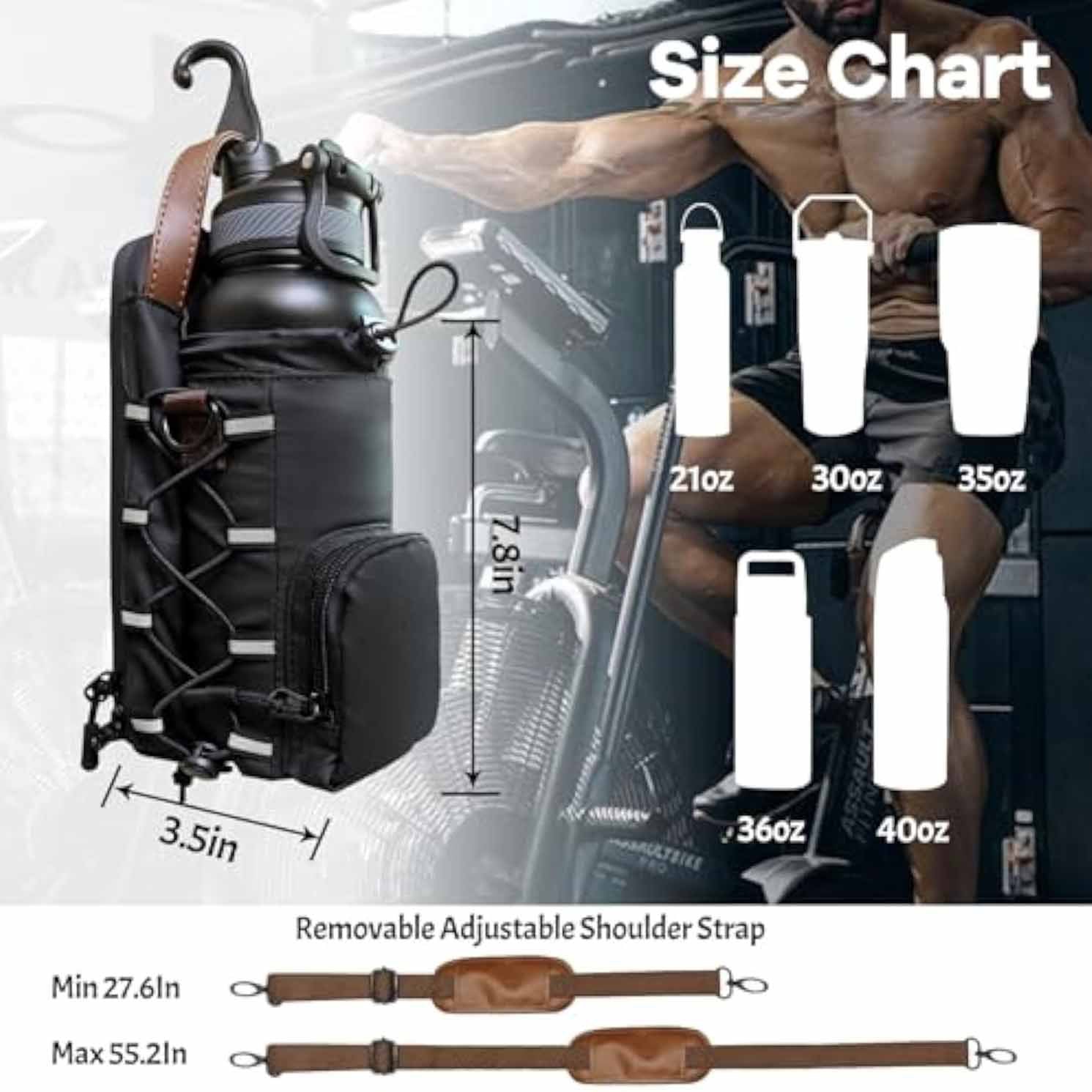Waterproof Gym Bag With Water Bottle Rack Portable Utility