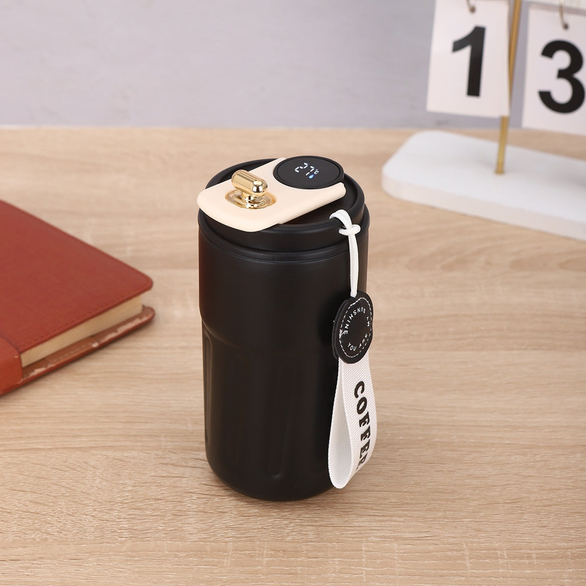 Smart Digital Thermal Bottle Coffee Mug 450ml Vacuum Flask