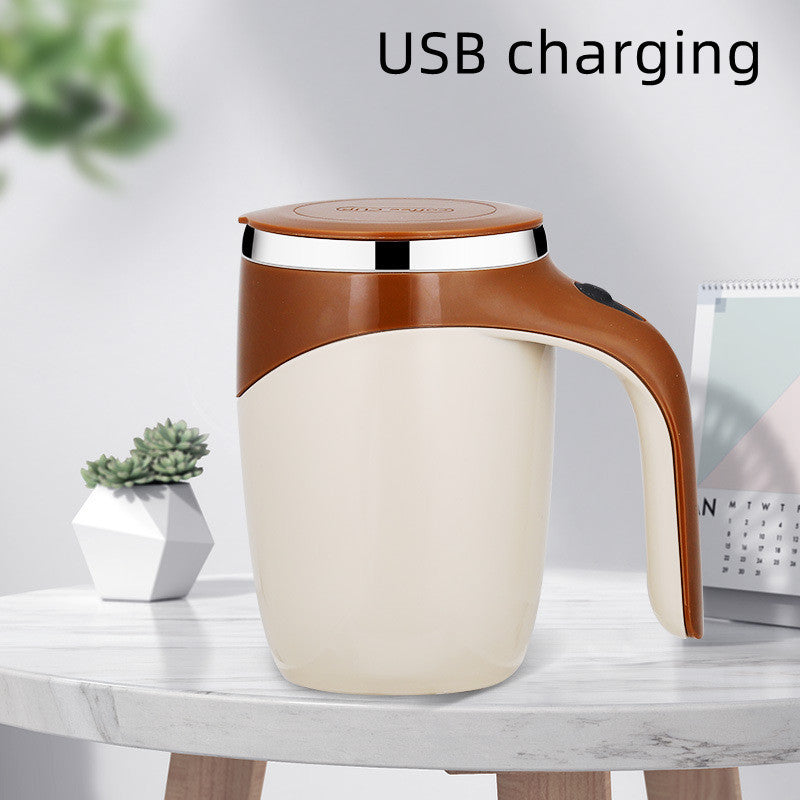 Rechargeable Automatic Stirring Cup Coffee Tea Mug Magnetic