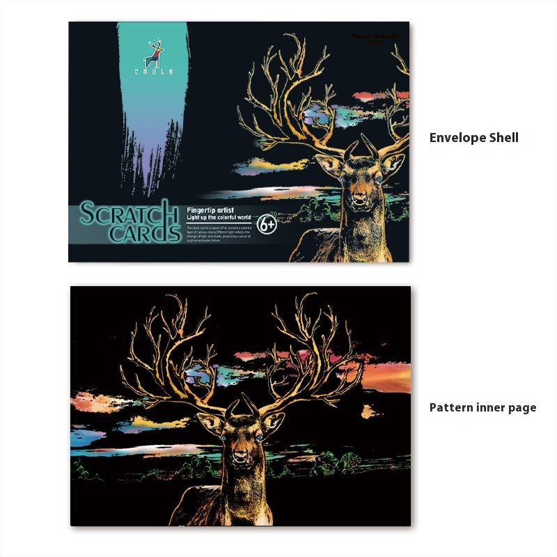 Creative City Night Scene Scratch Painting by Trends Vault