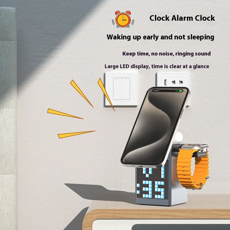 Bluetooth Audio Clock Magnetic Wireless Charger Qi Pad