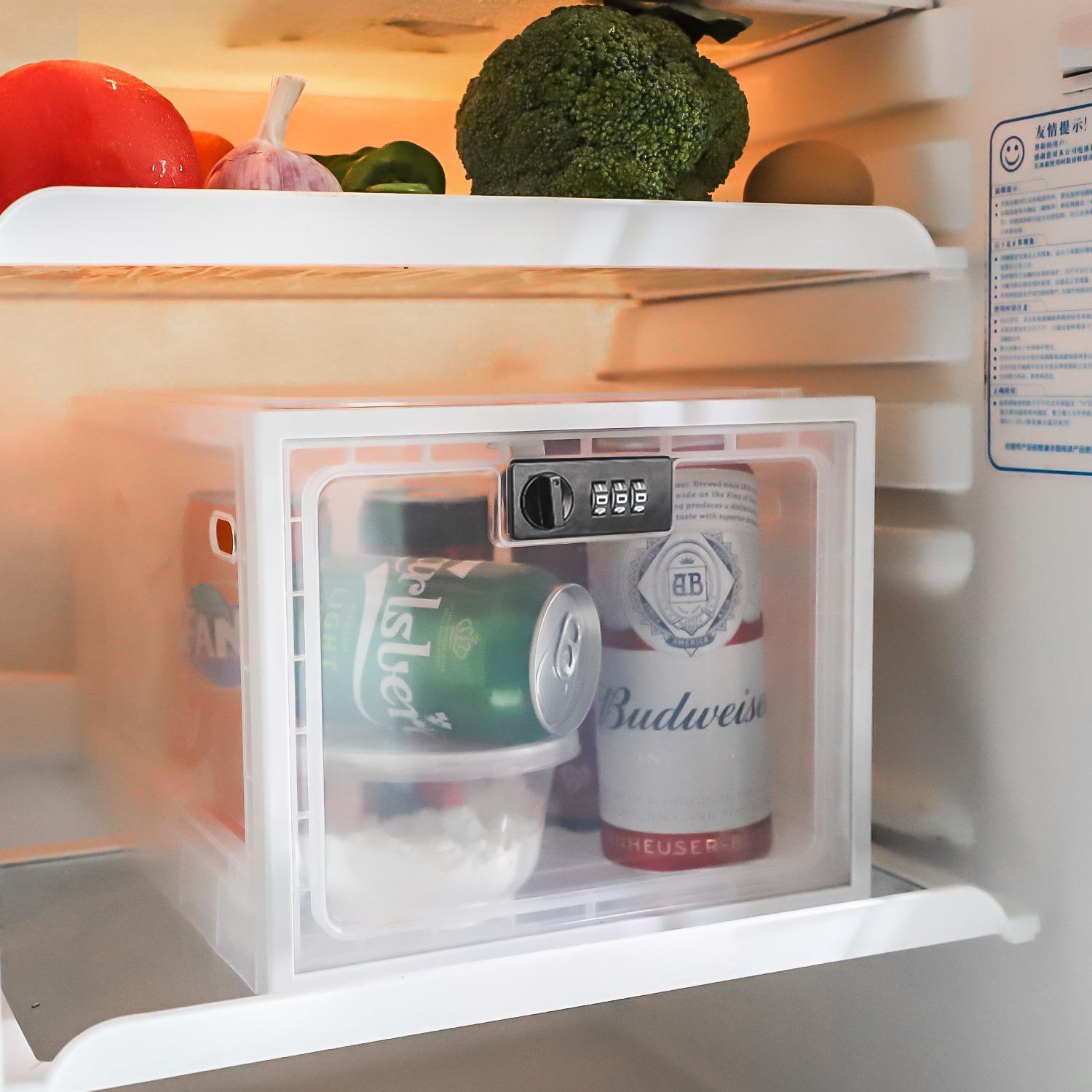Refrigerator Food Storage Box With Combination Lock by Trends Vault