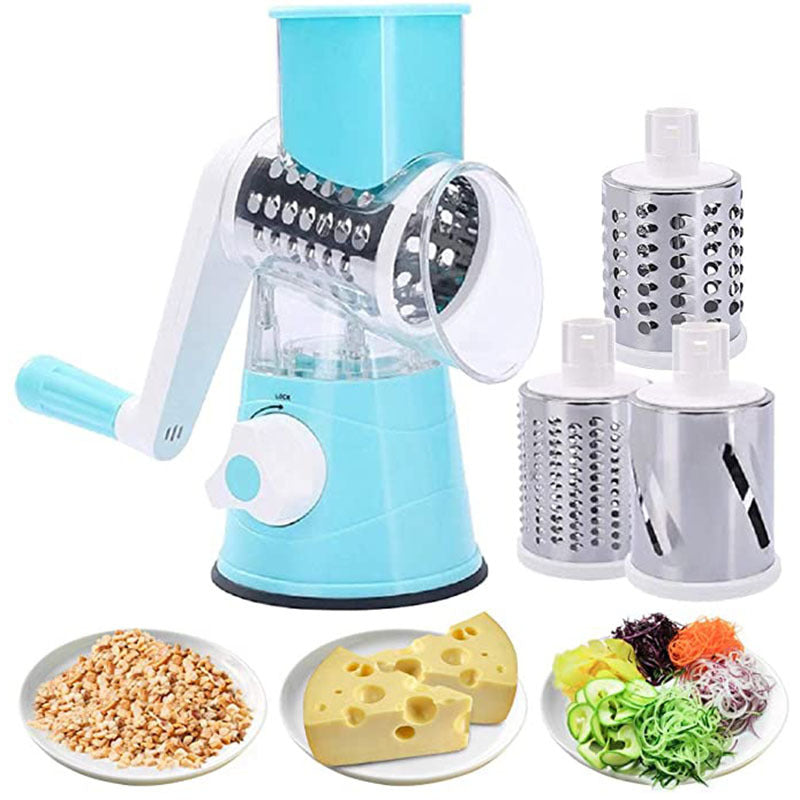 Kitchen Roller Vegetable Slicer Vertical Vegetable Cutter Rotary Grater Slicer For Fruit Vegetables And Nuts by Trends Vault