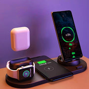 Wireless Charger For IPhone Fast Charger For Phone Fast Charging Pad For Phone Watch 6 In 1 Charging Dock Station by Trends Vault